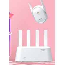 銳捷（Ruijie）蜂鳥套裝路由器全屋wifi 家用無(wú)線穿墻千兆高速 即插即用5G雙頻 H20M(1+1)子母mesh組網(wǎng)